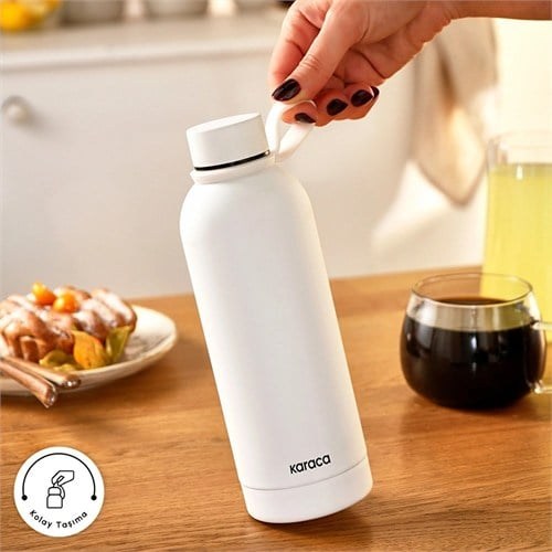 Hobi & Eğlencespor & Outdoortermoskişisel Termoskaraca Aly Soft Touch Çelik Sızdırmaz Termos 500 Ml Beyazkaraca Aly Soft Touch Çelik Sızdırmaz Termos 500 Ml Beyaz