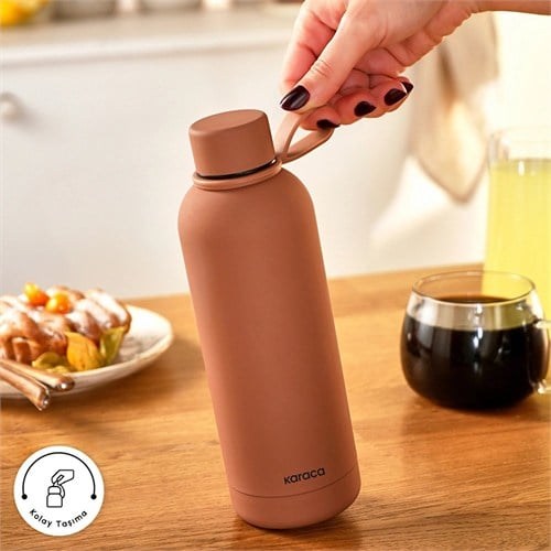 Karaca Aly Soft Touch Çelik Sızdırmaz Termos 500 Ml Mocha Mousse