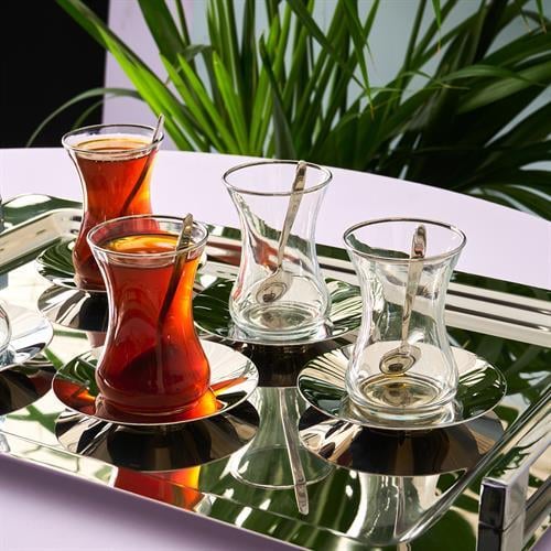 Karaca Jame Platin 40 Parça 12 Kişilik Çay Seti