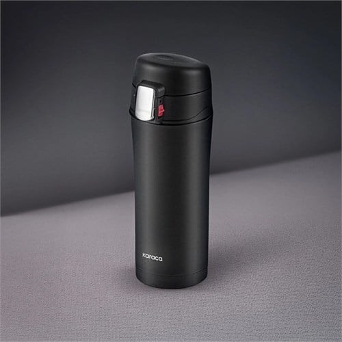 Karaca Pluton Çelik Sızdırmaz Termos Siyah 450 Ml