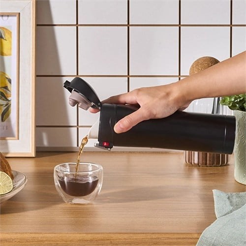 Karaca Pluton Çelik Sızdırmaz Termos Siyah 450 Ml