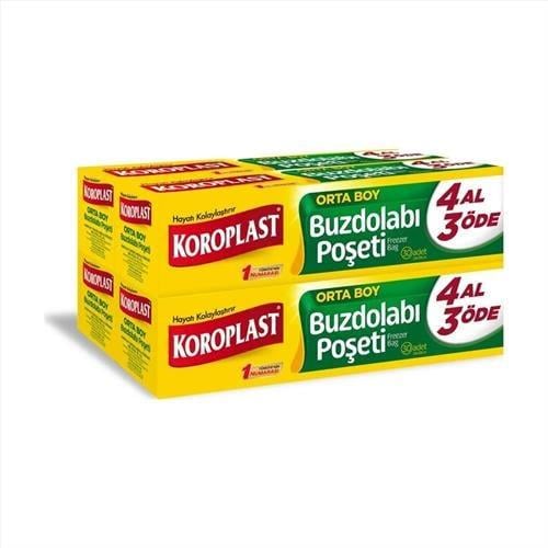 Koroplast Buzdolabı Poşeti Orta 24*38 4 Al 3 Öde