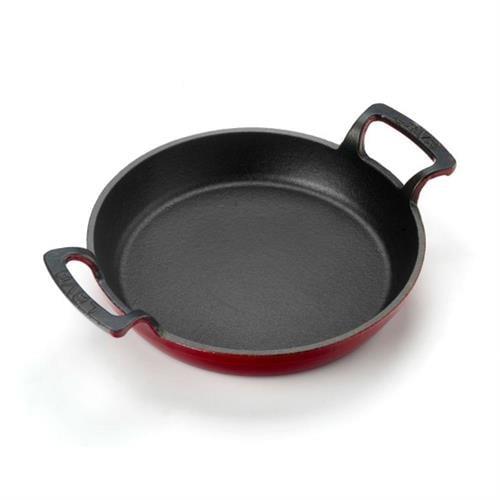 Lava Sahan Döküm Demir Çift Kulplu Kırmızı 24Cm.