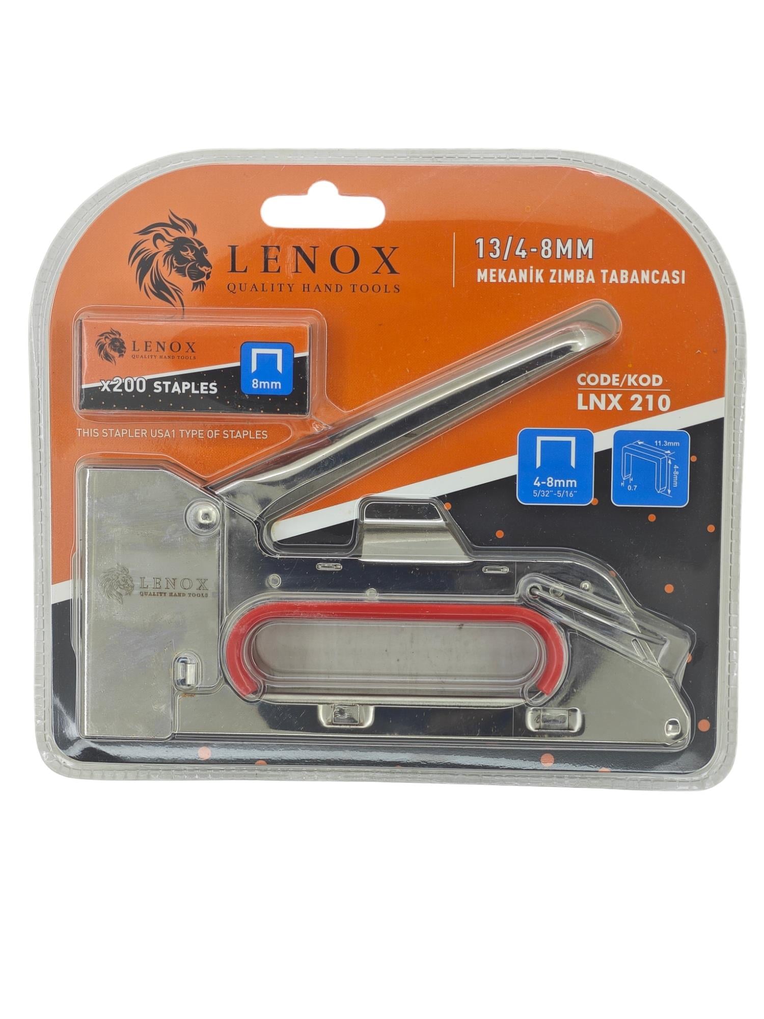 LNX 210 Lenox Mekanik Zımba Tabancası 13/4-8mm