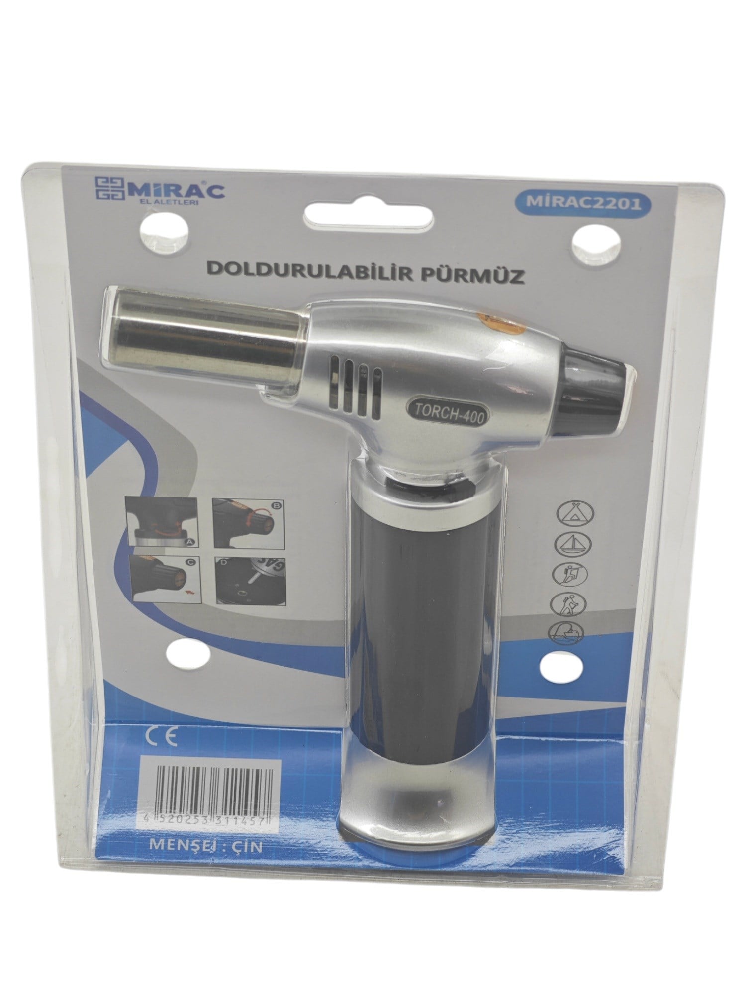 M-2201   Miraç Doldurulabilir Çakmaklı Pürmüz