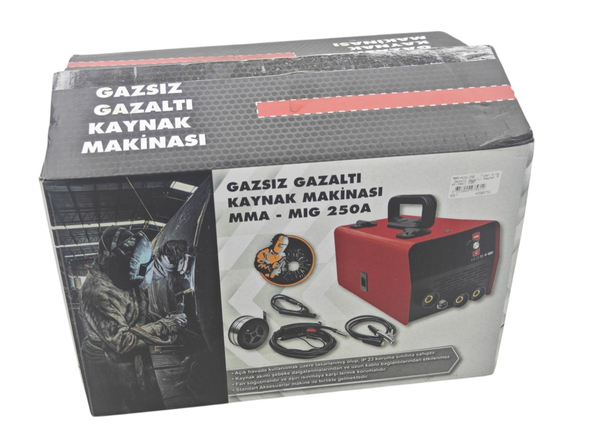 MMA-MIG-250   Tiger King Gazsız Gazaltı Kaynak Makinesi 250A