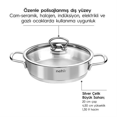 Nehir Klasik 6 Parça Sahan Seti