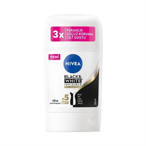 Nivea Kadın Stick Black & White Invisible 50 ml