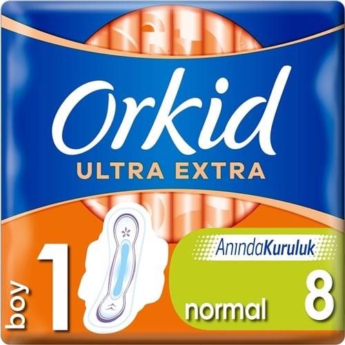 Orkid Hijyenik Ped Ultra Extra Tekli Normal 8 Li