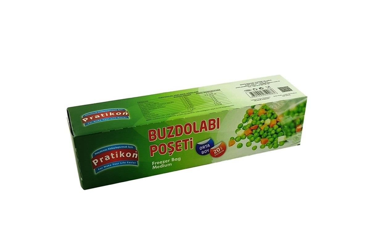 PR 1174   PRATİKON BUZDOLABI POŞETİ 20li - Orta