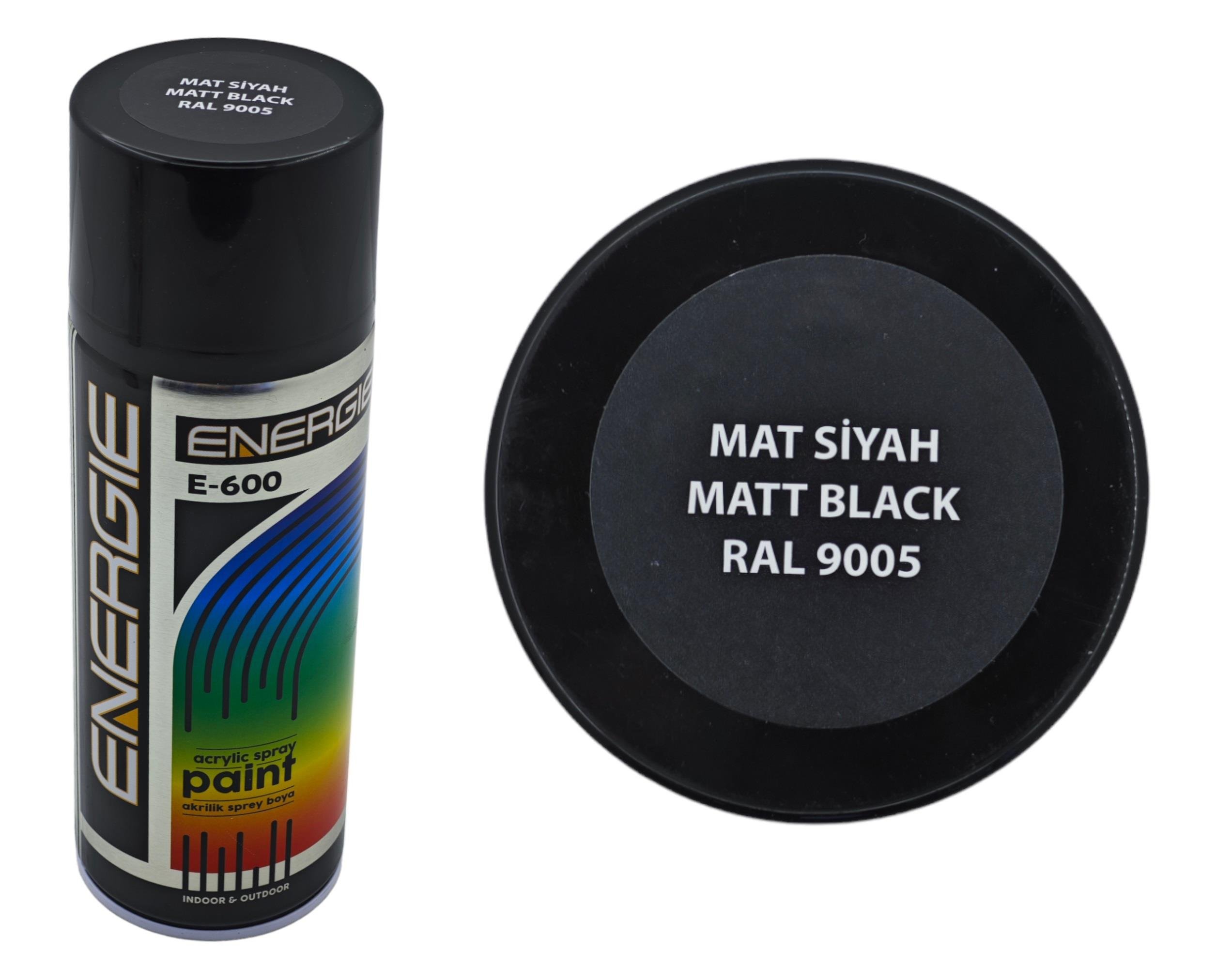 RAL 9005   ENERGIE E-600 SPREY BOYA 400ml - Mat Siyah