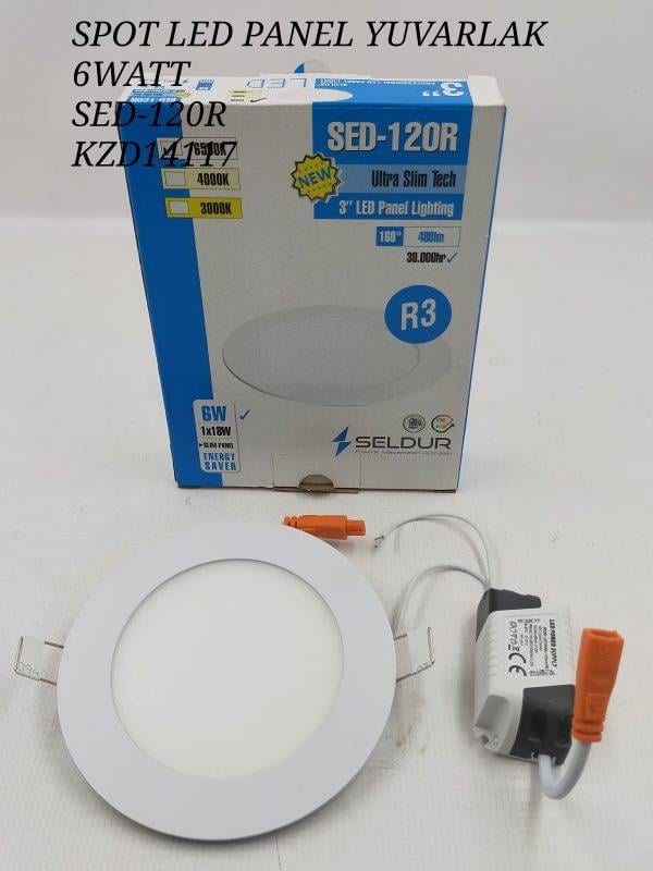 SED-120R   SELDUR 6W SLIM PANEL LED