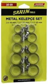 ŞHT-019   Şahin Tools 18-27mm Metal Kelepçe Seti 10lu