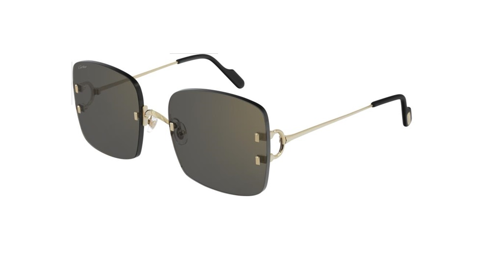 Cartier CT0153S 001 58-20 Kadın Güneş Gözlükleri