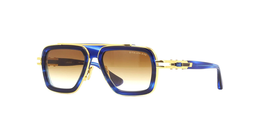 Dita LXN-EVO DTS403 A 03 BLU GLD 54-19 Unisex Güneş Gözlükleri