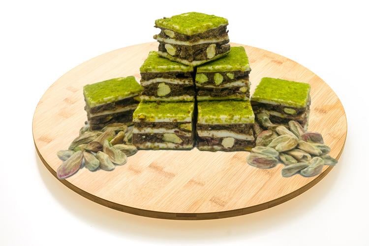 Lokum Kat Kat Toz Fıstıklı Çikolatalı 1 Kg