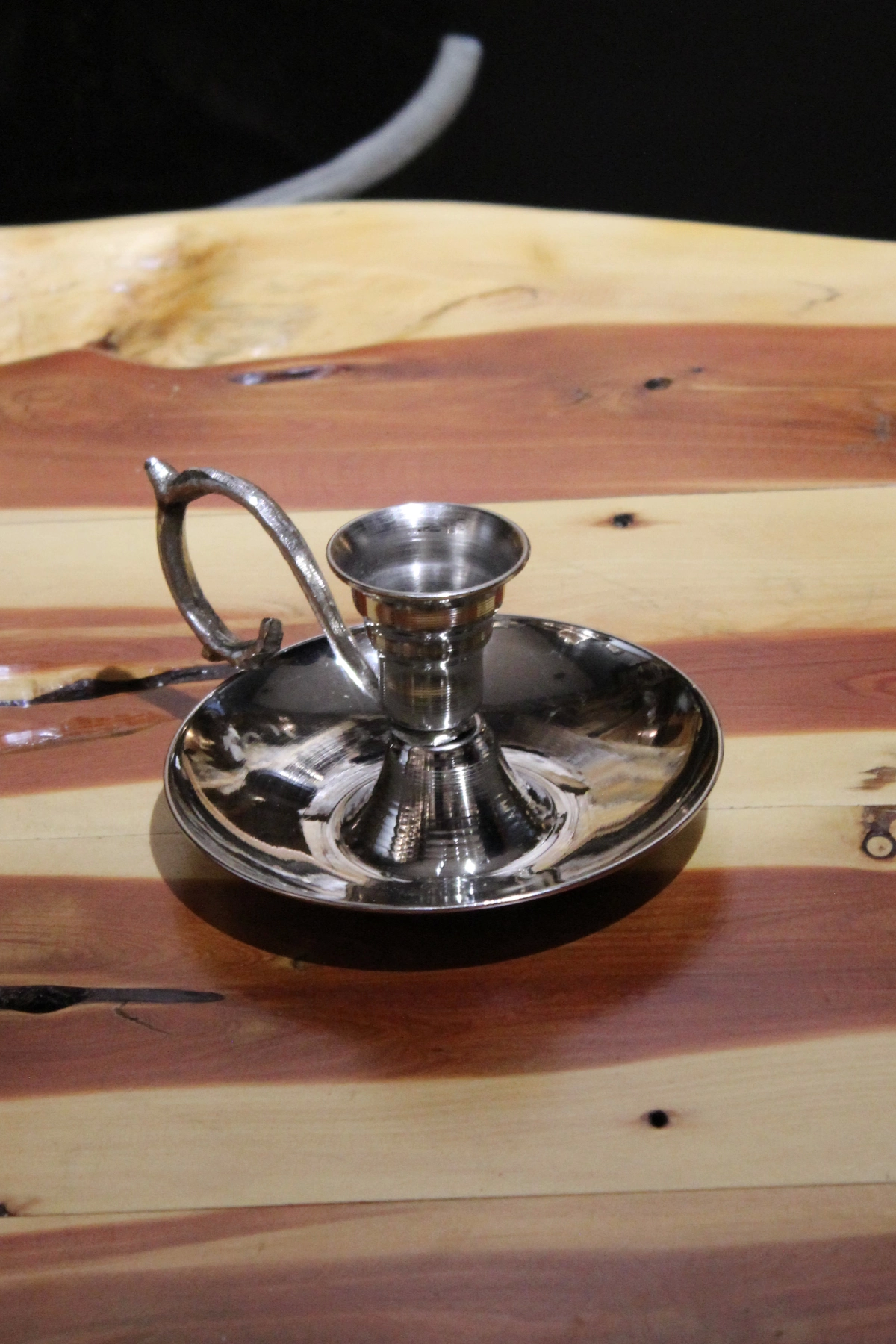 Turna Bakır Elit Mumluk & Şinanay & El Şamdanı Kendinden Iğneli Mum Hediyeli Nikel Turna2619-2