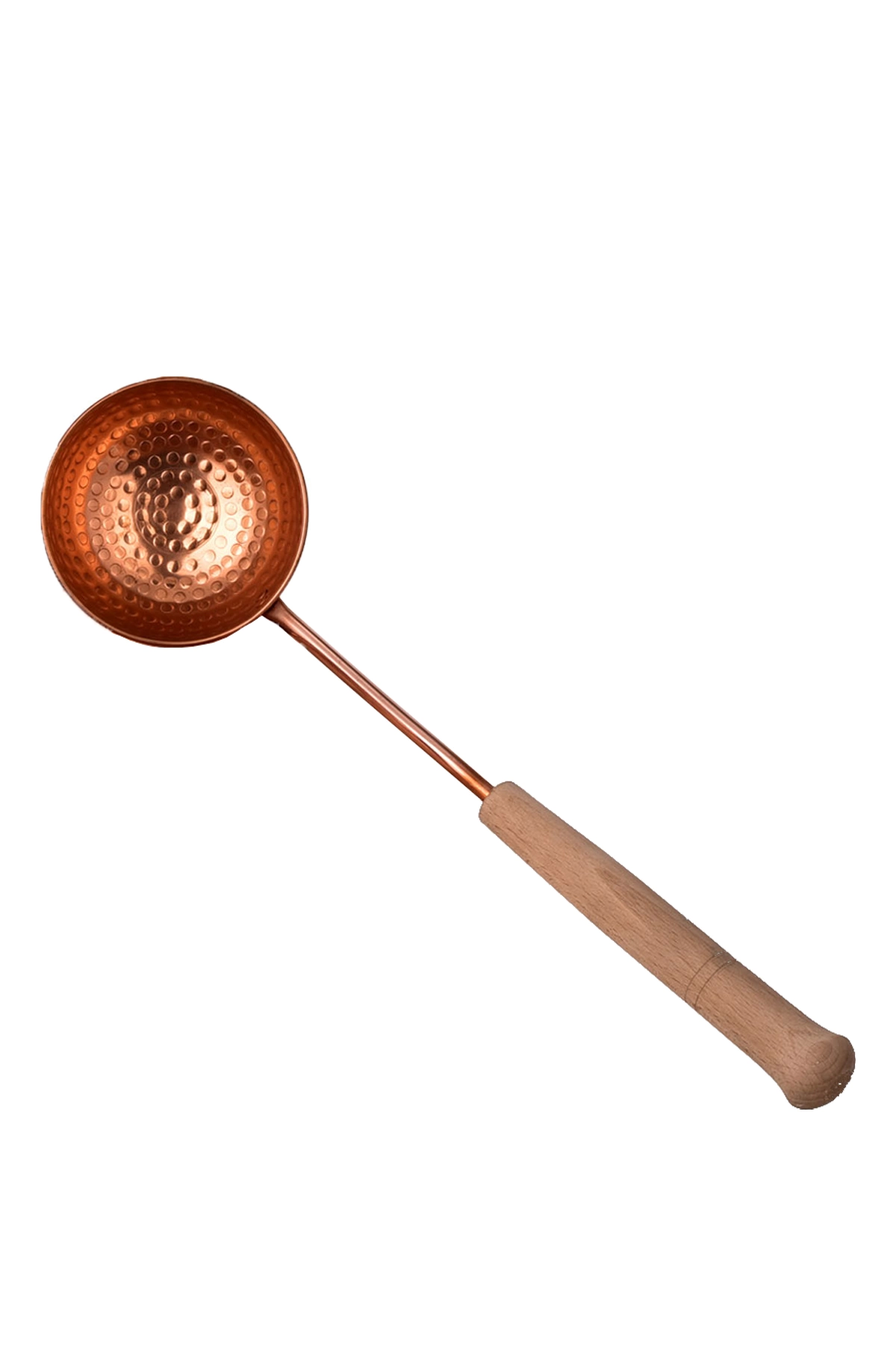 Turna Bakır Göçek Sauna Kepçesi 11 Cm Makine Dövme Kırmızı Turna2585-1