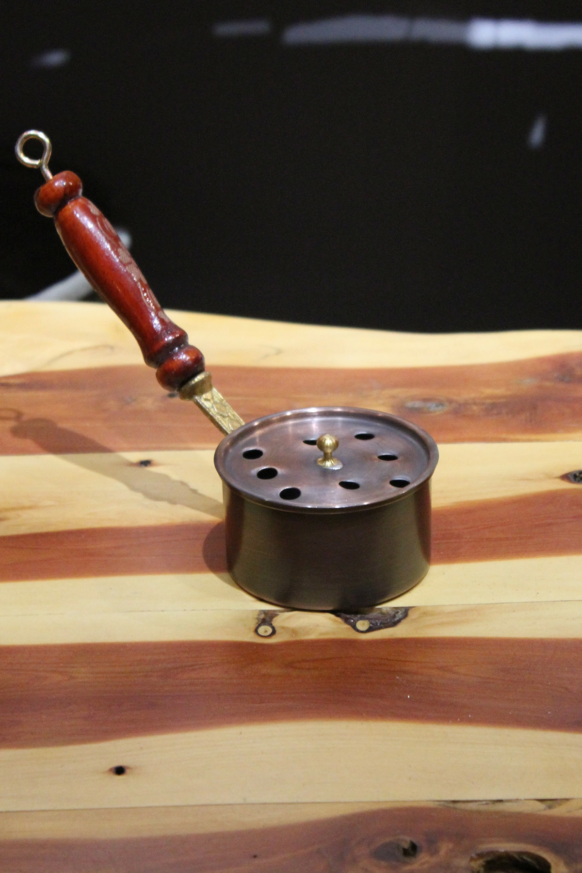 Turna Bakır Klasik Ritüel Gezdirme Tütsülük & Buhurdanlık Oksit