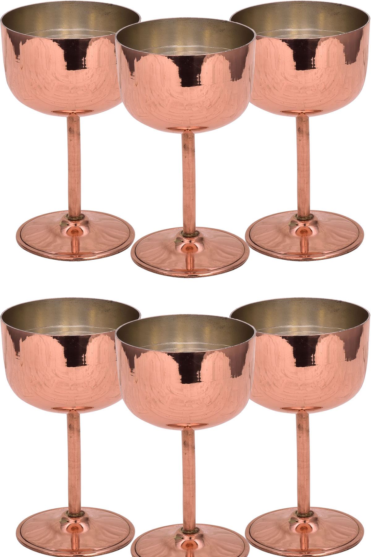 Turna Bakır Vino Kadeh 1 No Düz 240 Ml 6lı Takım Kırmızı Turna0491-61