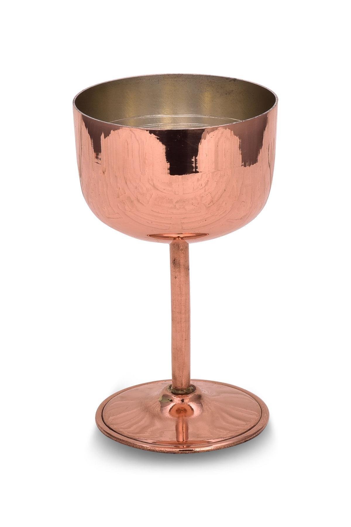 Turna Bakır Vino Kadeh 2 No Düz 400 Ml 2li Takım Kırmızı Turna0457-21
