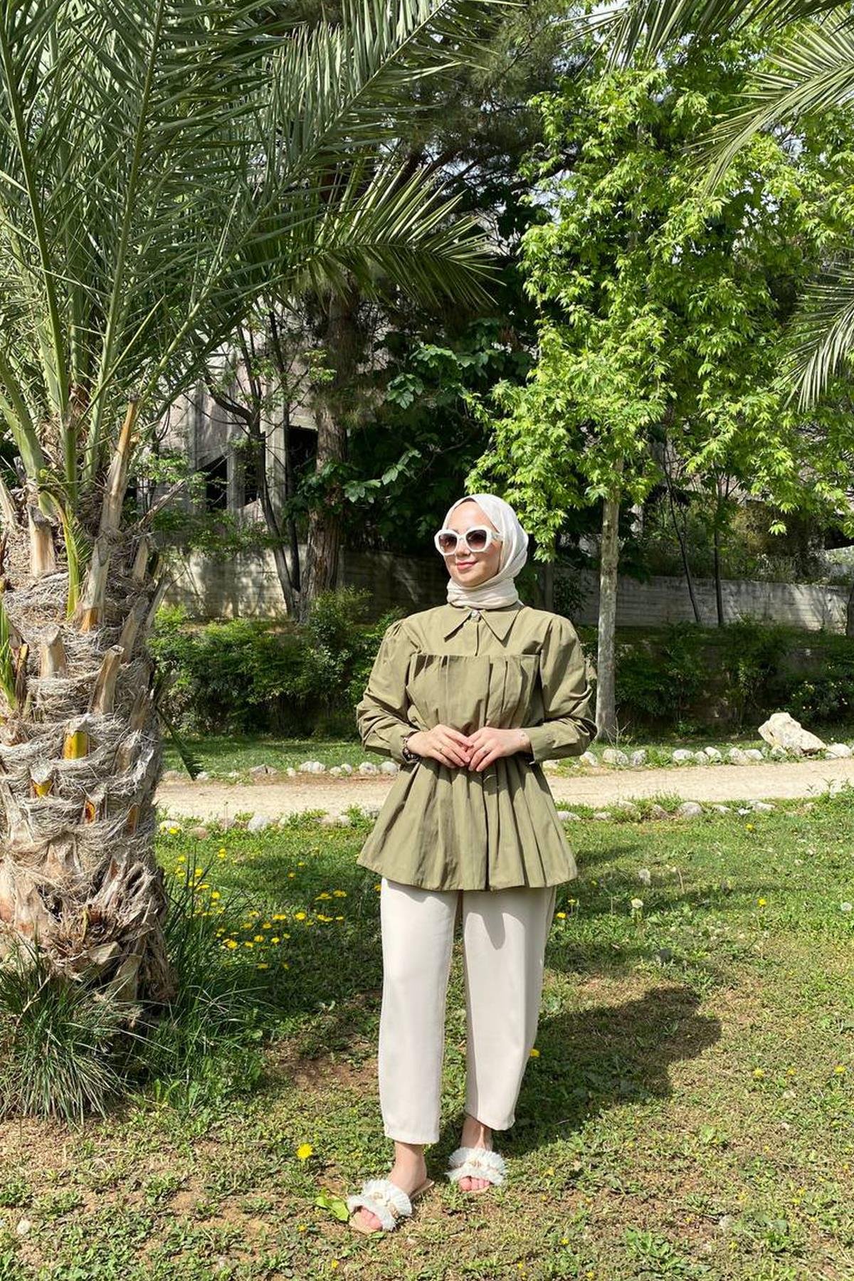 BAGGY PAÇASI DÜĞME DETAYLI PANTOLON
