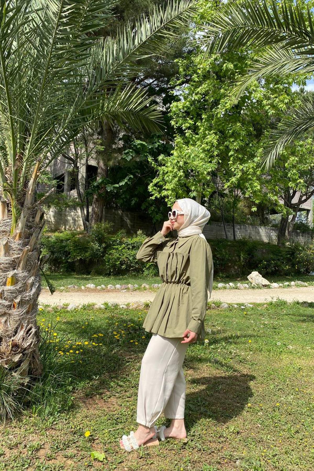 BAGGY PAÇASI DÜĞME DETAYLI PANTOLON