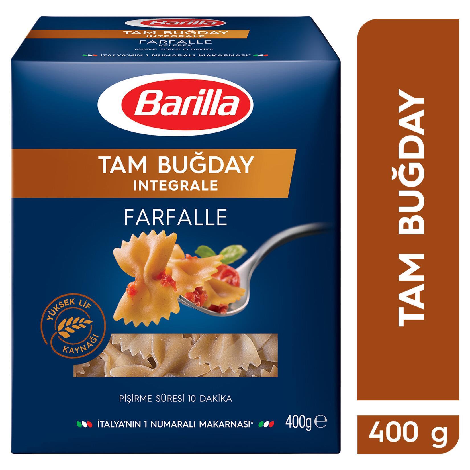 Barilla Integrale Farfalle /Tam Buğday Kelebek Makarna 400 Gr