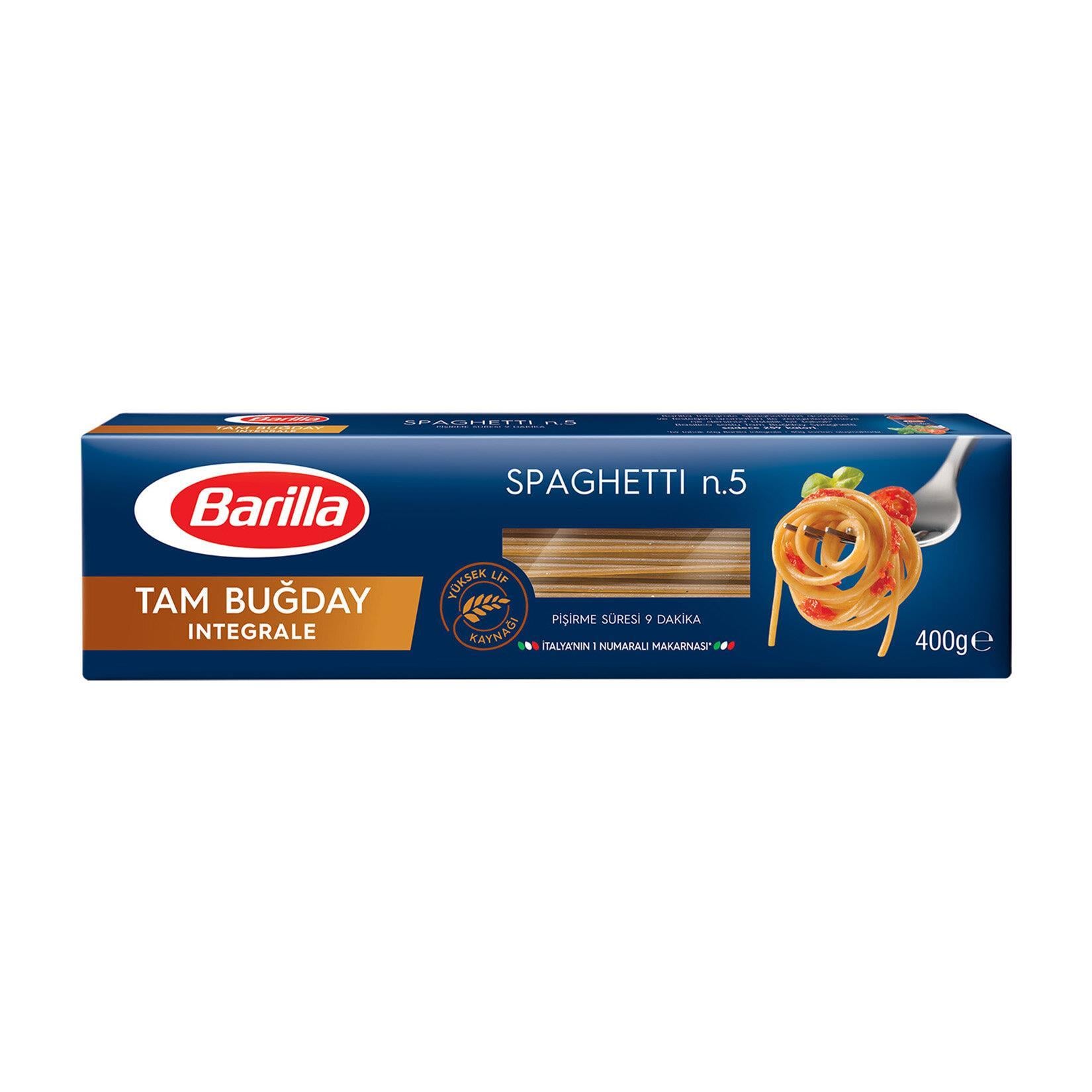 Barilla Tam Buğday Spagetti (Integrale Spaghetti) Makarna No.5 400 G