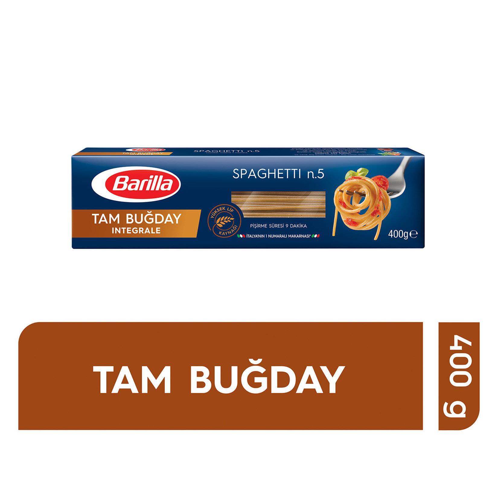 Barilla Tam Buğday Spagetti (Integrale Spaghetti) Makarna No.5 400 G