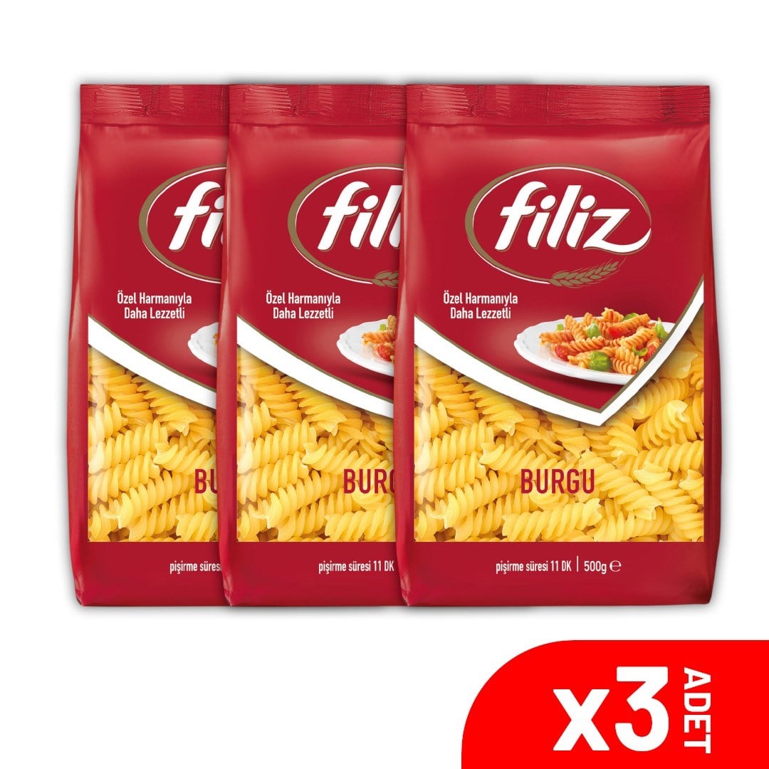 Filiz Burgu Makarna 500 GR. 3 Lü