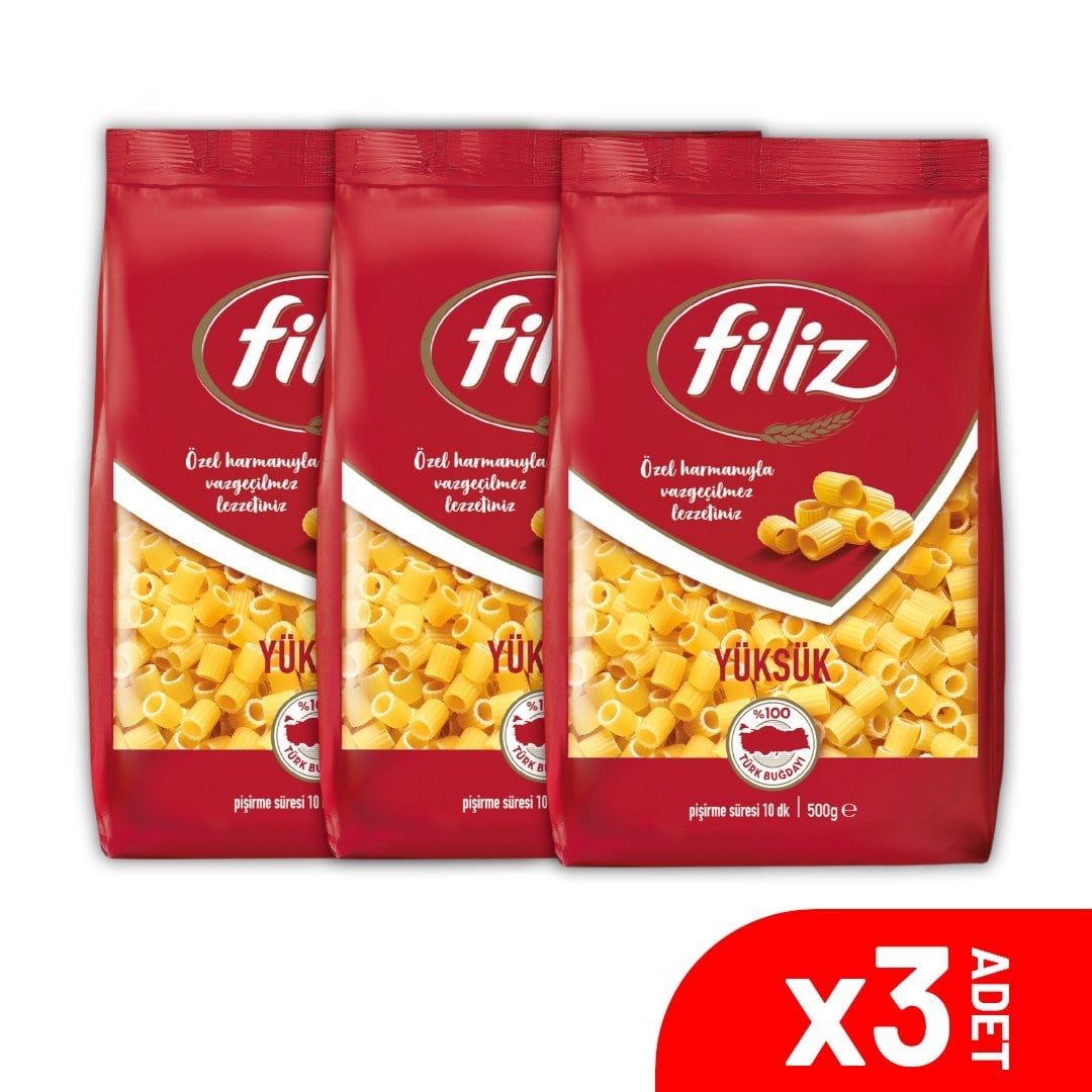 Filiz Yüksük Makarna 500 GR. 3 Lü