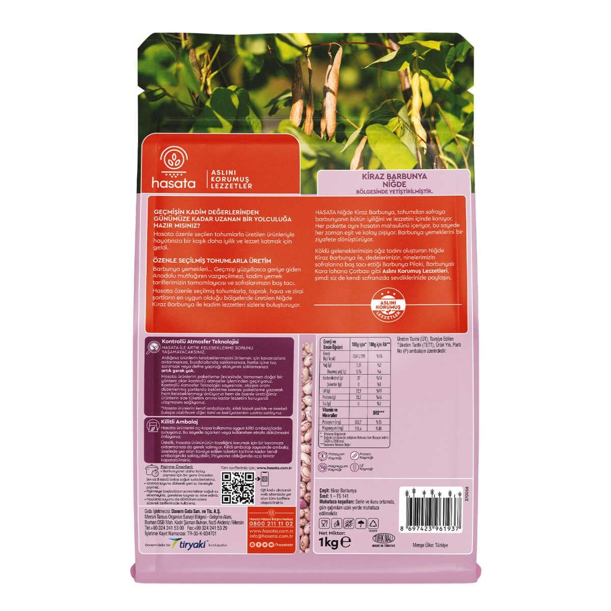 Hasata Niğde Kiraz Barbunya 1000 gr