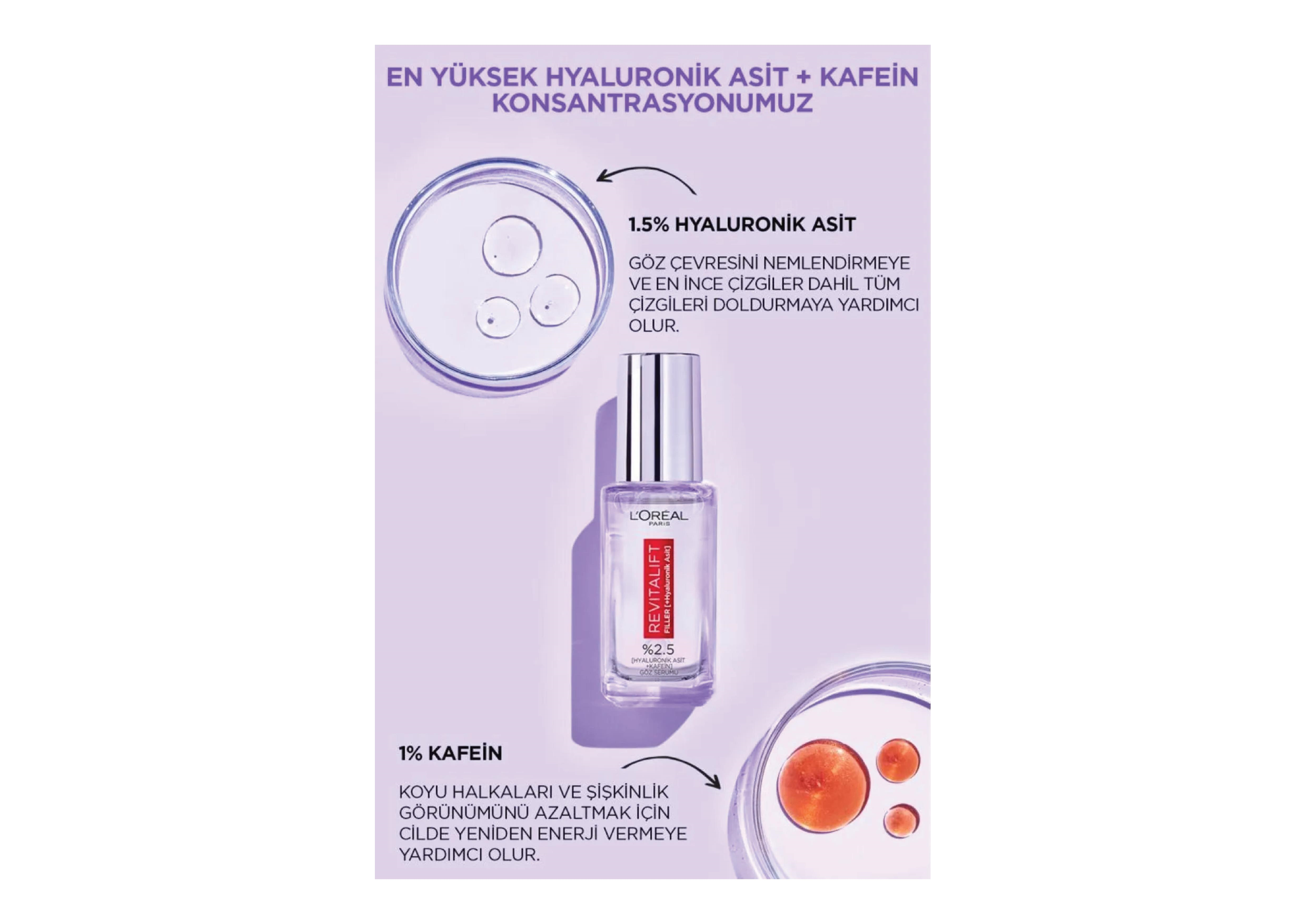 L'Oreal Paris Telescopic Maskara & Revitalift Filler Aydınlatıcı Göz Serumu
