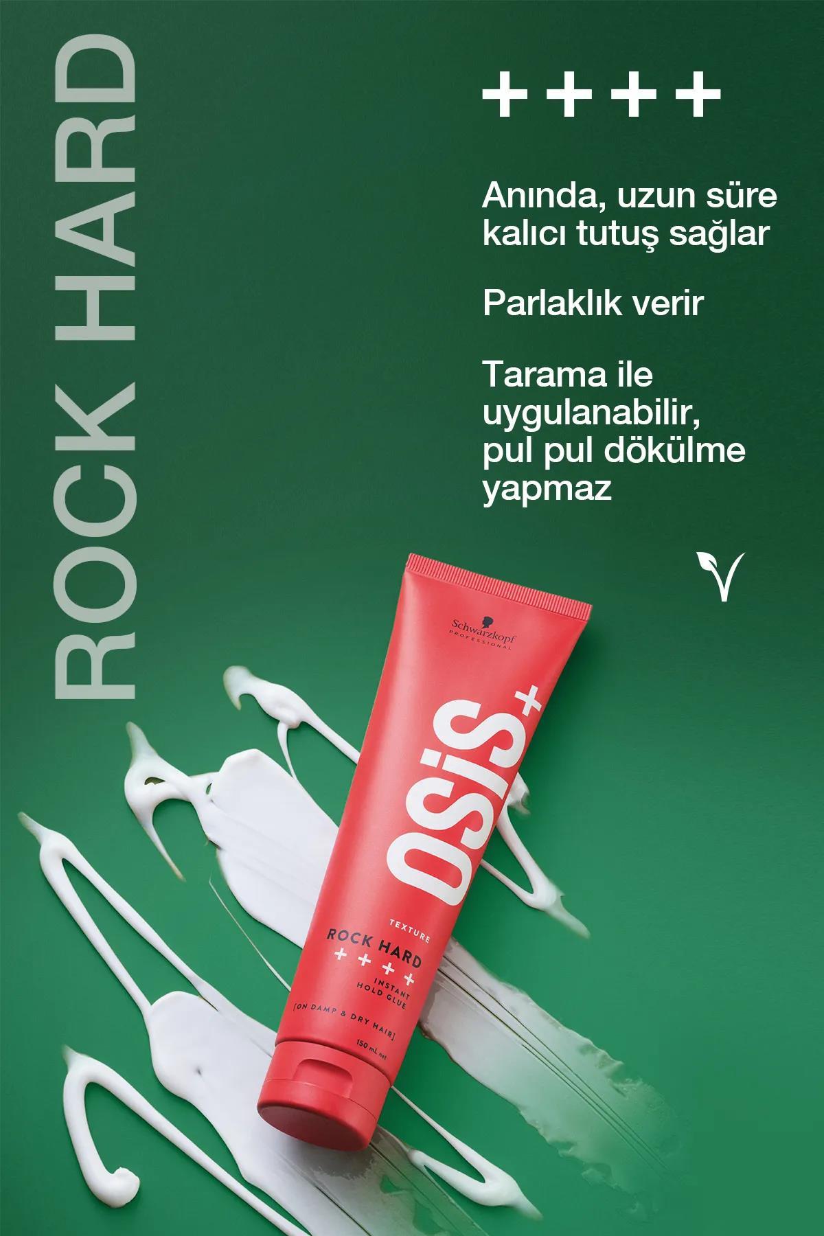 Osis Rock Hard Ultra Güçlü Şekillendirici Macun 150ml | Kalıcı Tutuş Krem Parlaklık Jeli