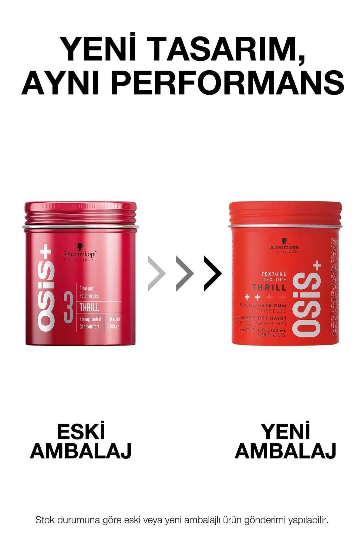 Osis Thrill Elastik Lifli Gum Şekillendirici Orta Tutuş 100ml | Parlaklık Veren Gum Wax