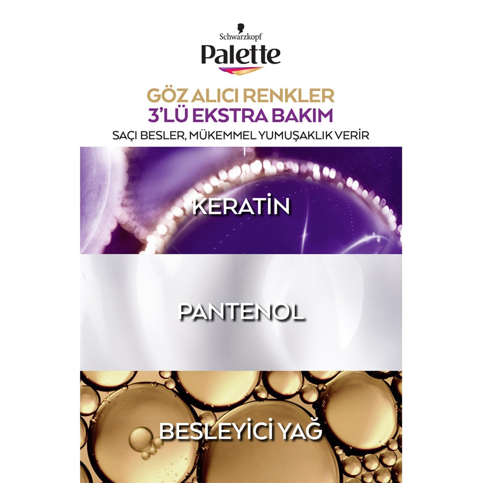Palette Göz Alıcı Renkler Saç Boyası 8-0 Koyu Sarı 50 ml