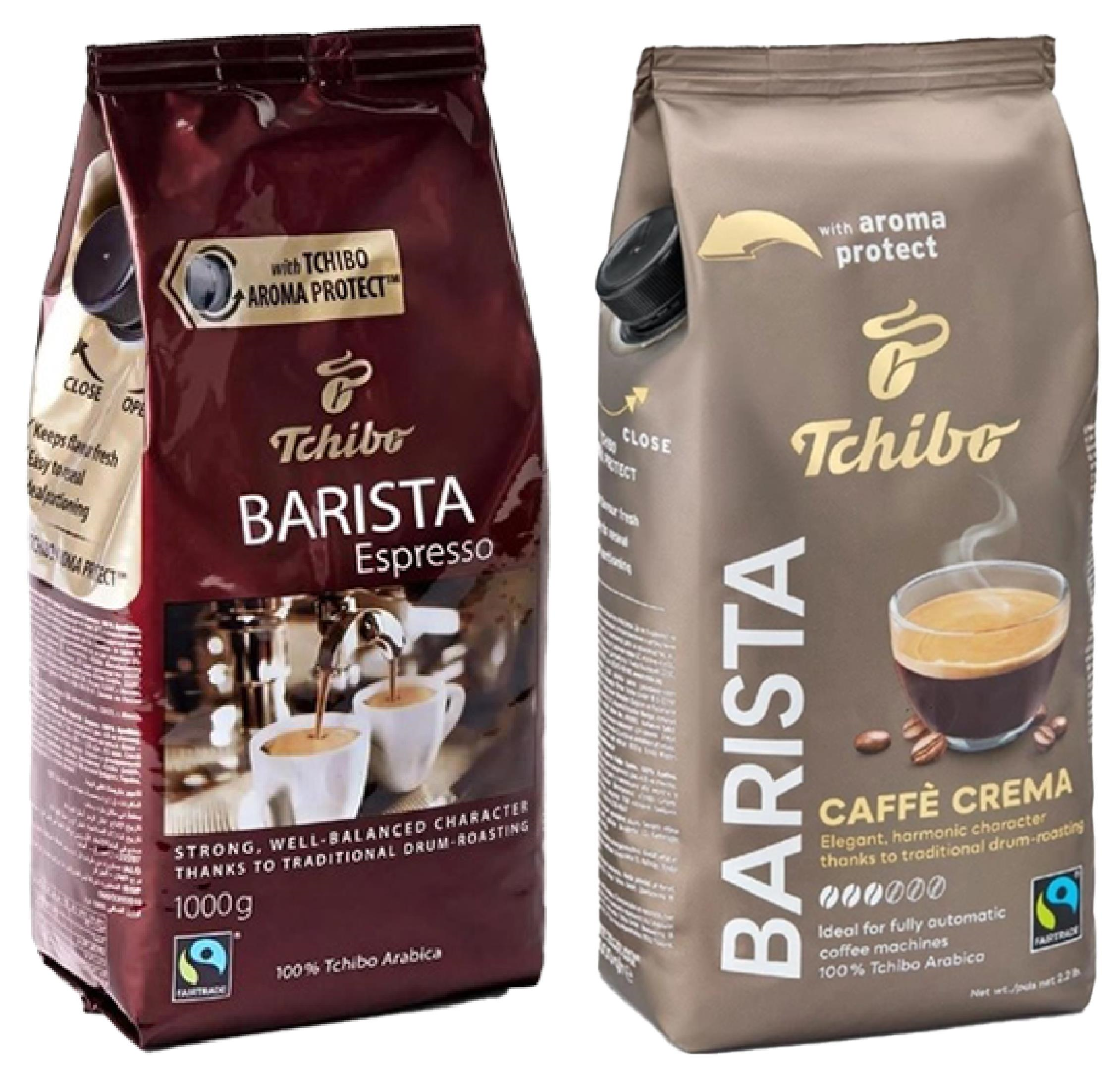 Tchibo Barista Espresso-Caffé Créme Çekirdek Kahve 1 KG x2