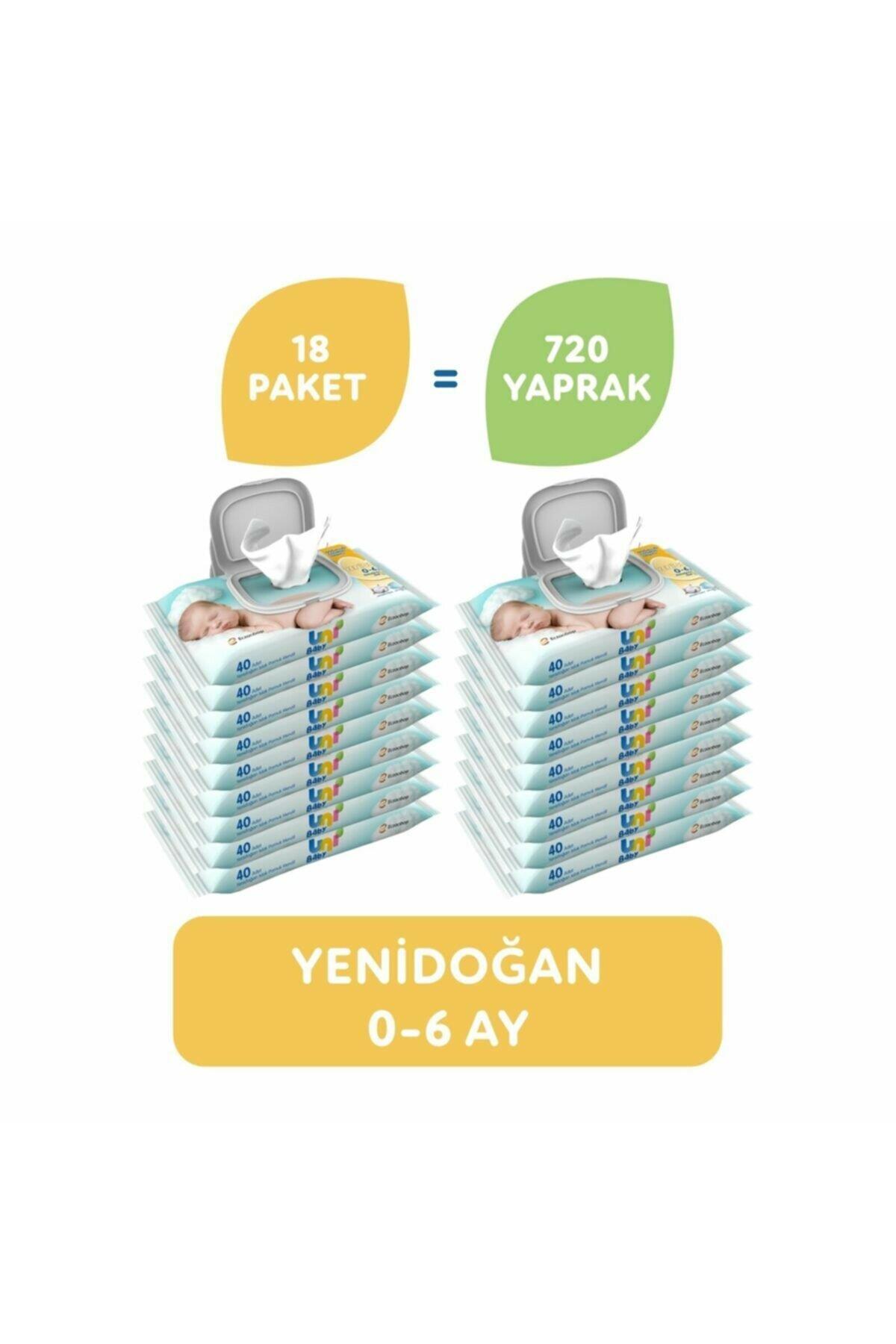 Uni Baby Yenidoğan Islak Mendil 18x40 