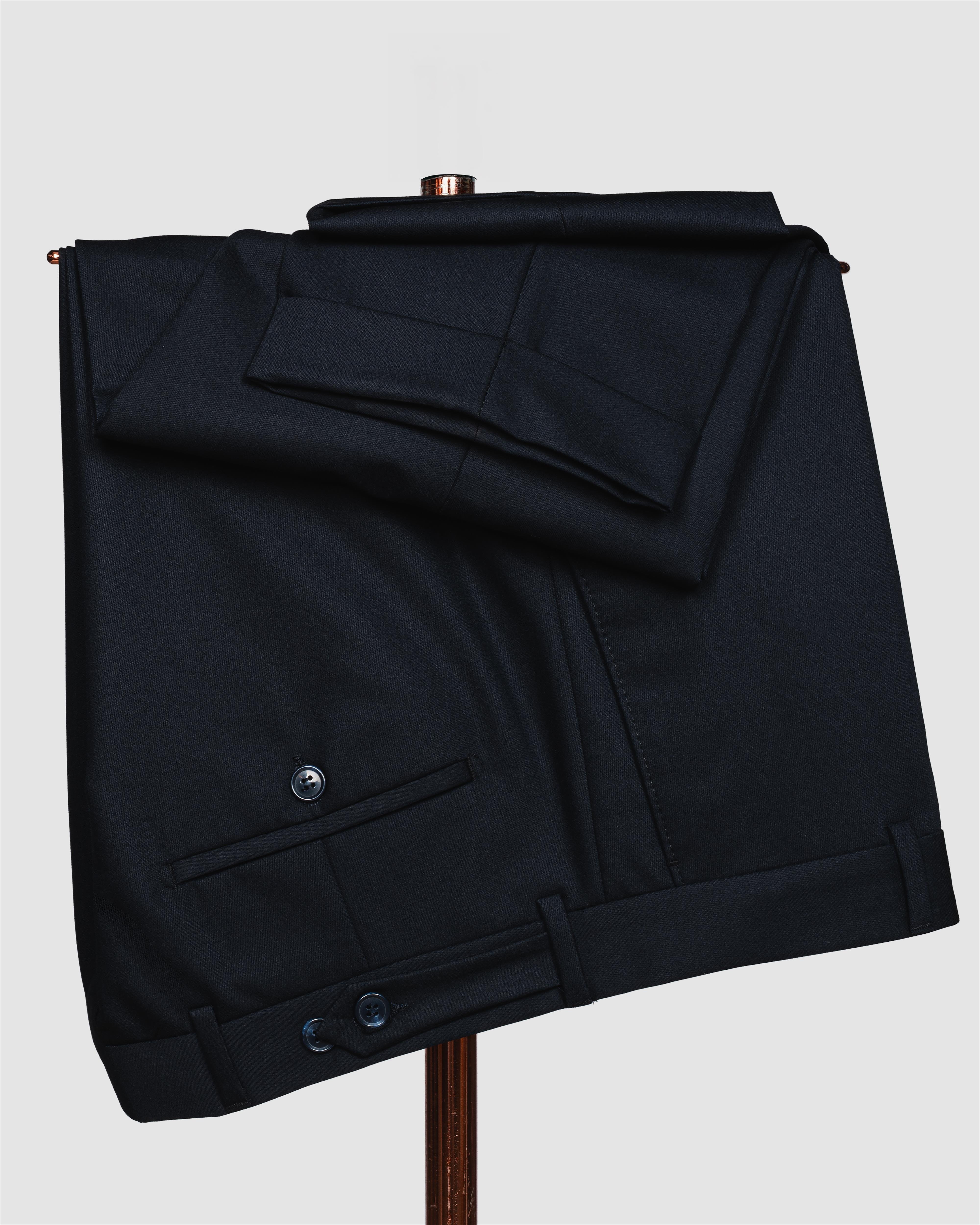 Ssa 2610 Düz Kumaş Yelekli & Duble Paça Takım