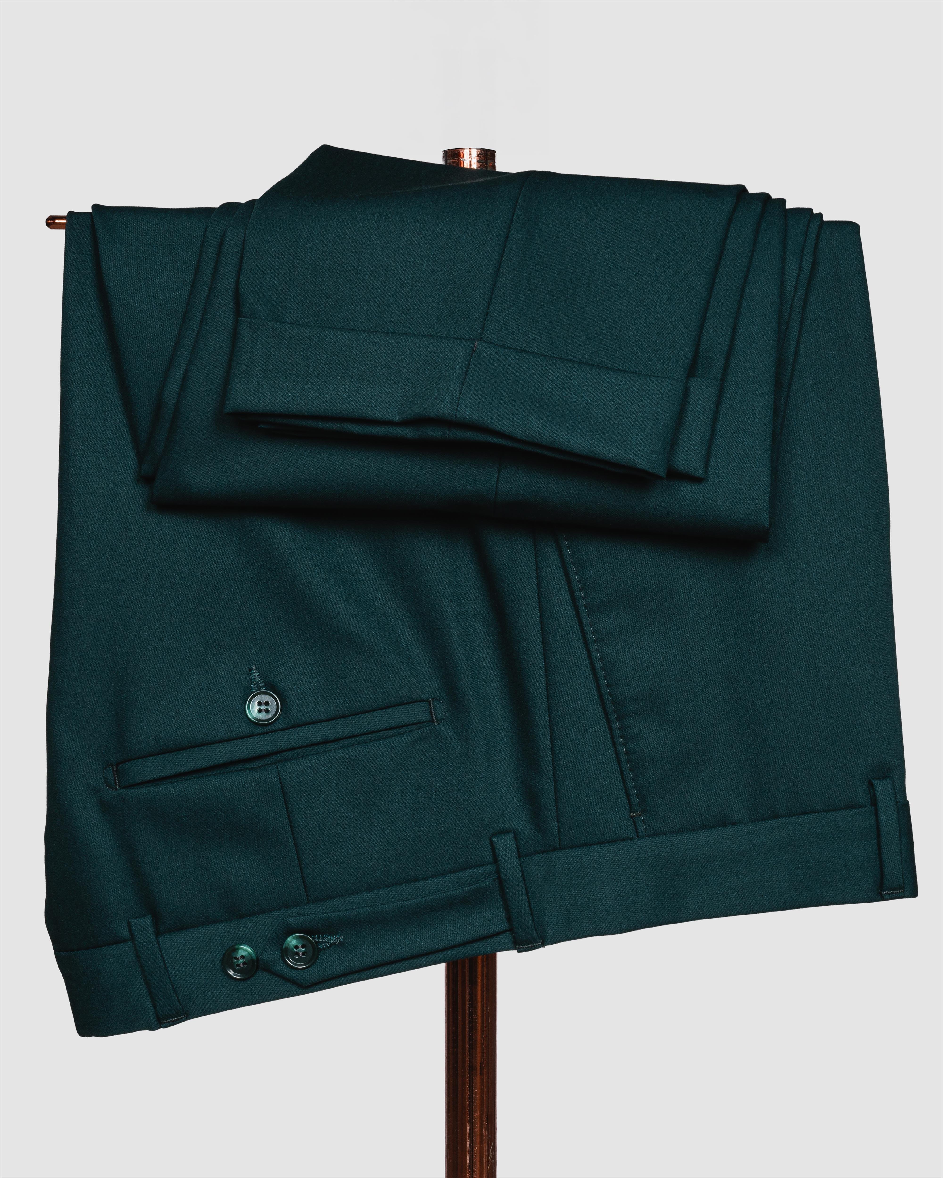 Ssa 2610 Düz Kumaş Yelekli & Duble Paça Takım