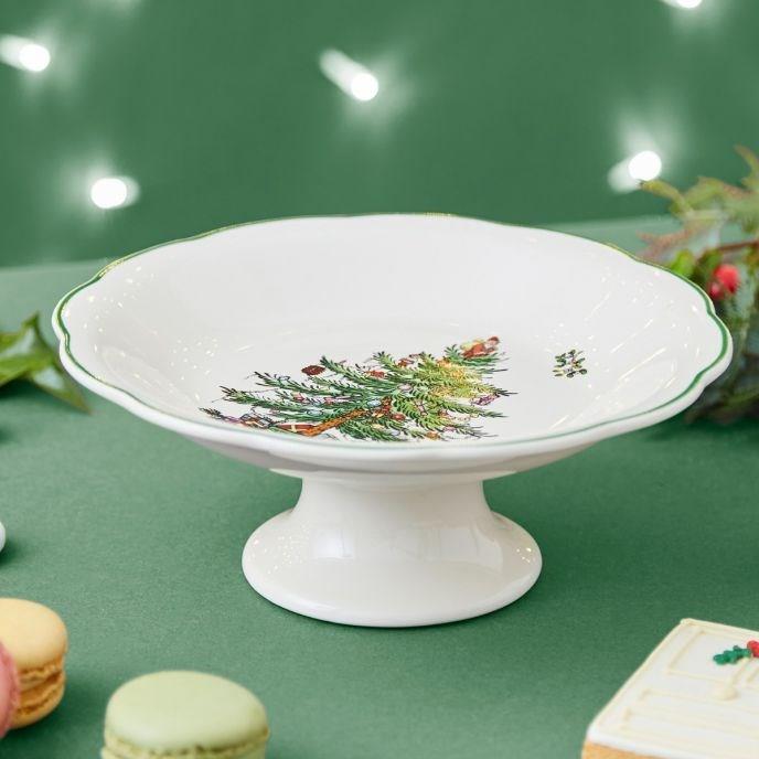 Christmas Treefooted Cand Dısh