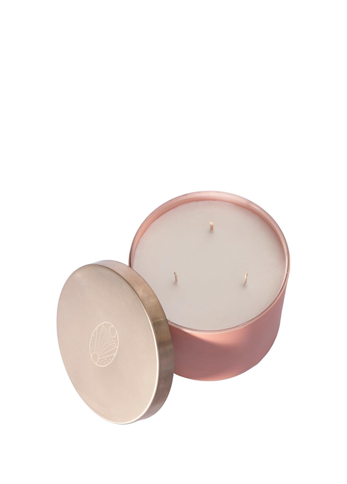Echoes Mum Rose & Oud Doğal Mum 600Gr Pembe