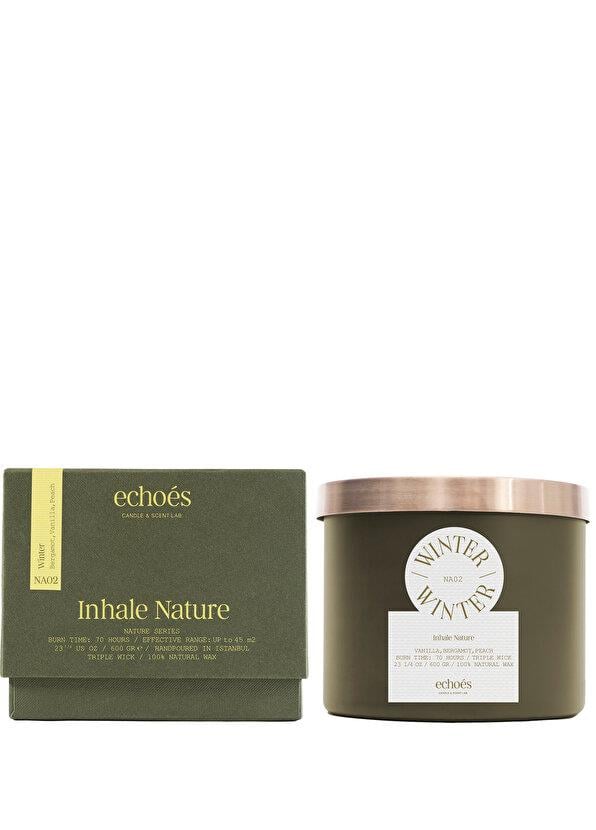 Echoes Mum Winter Büyük Boy Doğal Mum 600 Yeşil