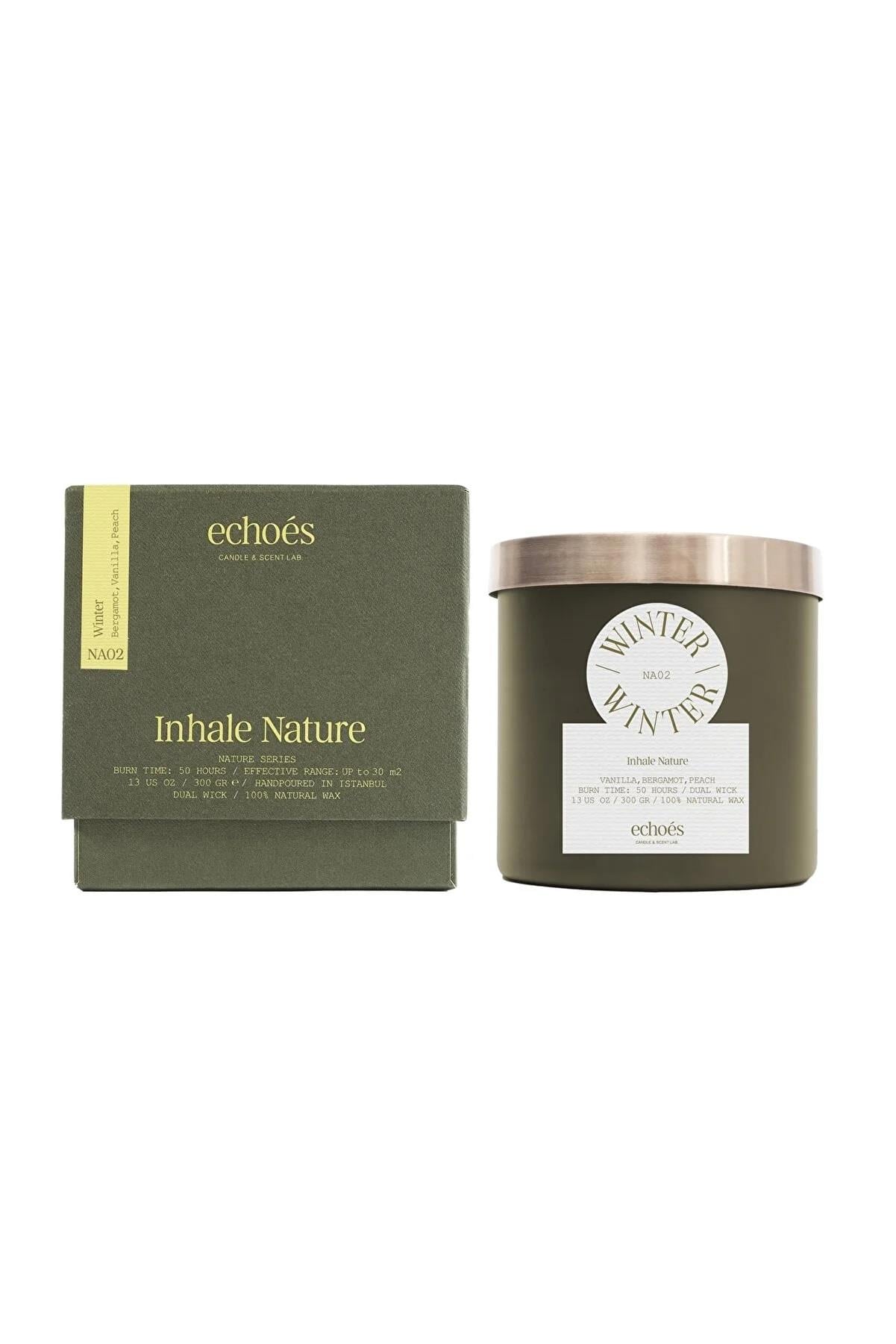 Echoes Mum Winter Dual Wich Natural Candle 300Gr