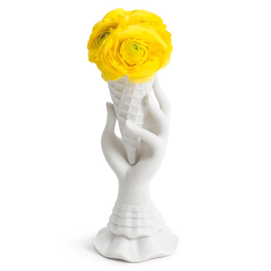I Scream Vase-White