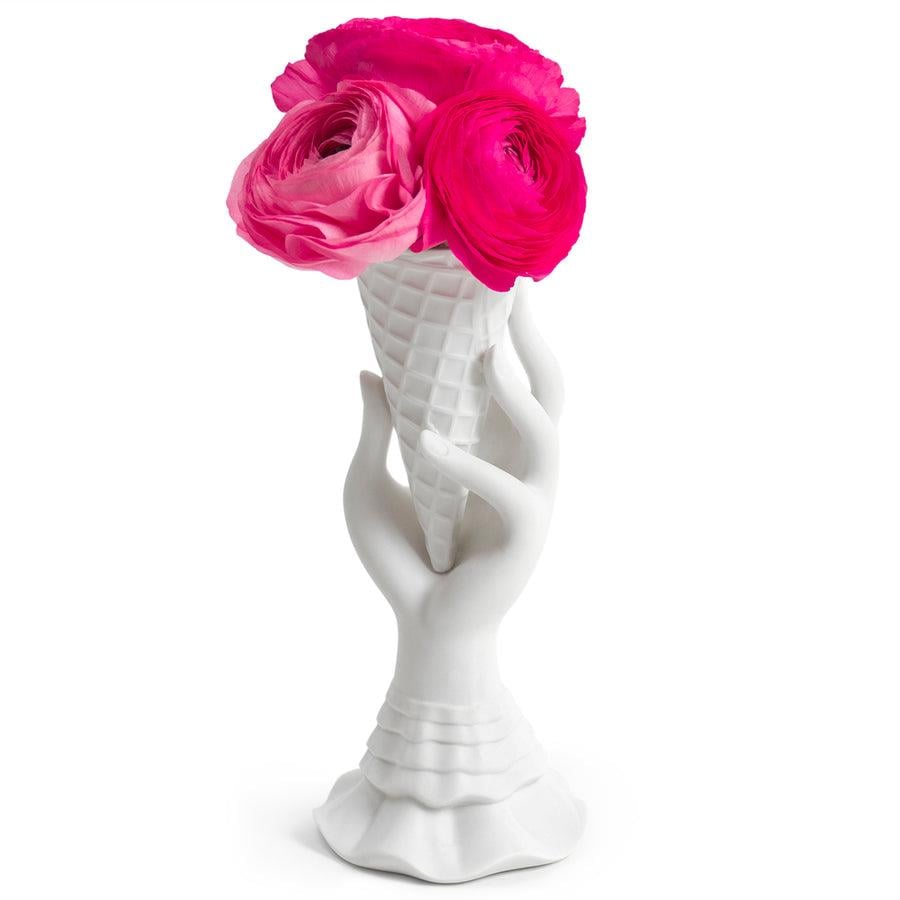 I Scream Vase-White