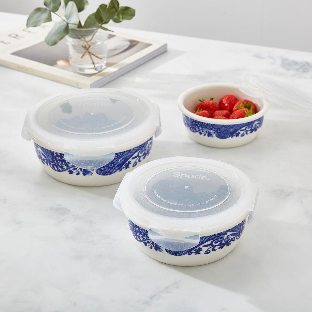 Spode Blue Italıan Kapaklı Saklama Kabı 17Cm Rw.Blı.8740-Xb
