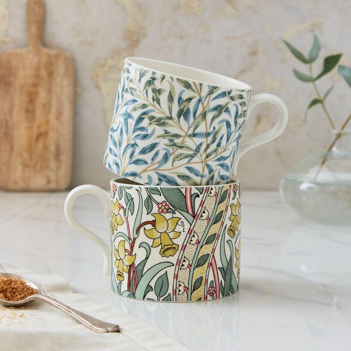 Spode Morrıs & Co Mug 2'Lı (Daff&Wbough) Rw.Mcoj.8726-Xg