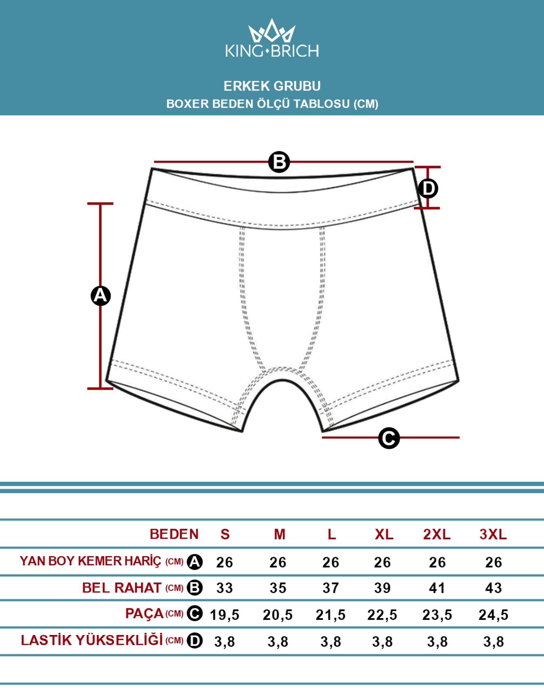4'lü Klasik Lüx Boxer